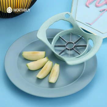WORTHBUY Kūrybos Daržovių Cutter Kviečių Šiaudų Apple Cutter Su Nerūdijančio Plieno Ašmenimis Virtuvės Daržovių Įrankiai Vaisiai Slicer