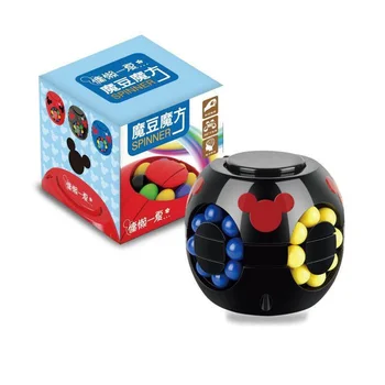 ZK60 2 IN 1 Pirštų galiukais pirštų suktuko žaislą magic Cube Piršto Gyro įtempių kūrybos galvosūkiai magija pupelės žaislas, Vaikas, Dovana, Žaislai