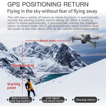 ZLL SG908 GPS Drone 3-Ašis Gimbal 4K vaizdo Kamera 5G Wifi FPV Profesional Dron Sulankstomas Quadcopter atstumas 1.2 km VS SG906 PRO 2 MAX