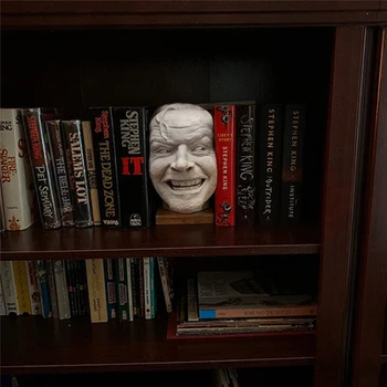 Štai Johnny Skulptūra Šviečia Dervos Darbalaukio Ornamentu stovas knygoms Biblioteka