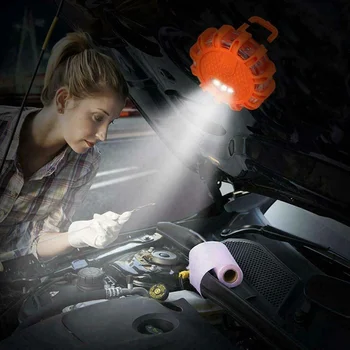 1/3PCS Nešiojamų Oranžinė Automobilių Šmėžavimas Star LED Kelių Mirksinti Įspėjamoji Pakelės Žibintai Saugos Avarinės Lempos Disko Švyturys Automobilių
