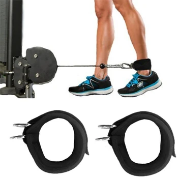 1 Vnt 2D Žiedas Kulkšnies Dirželiai Kojų Stiprumo Mokymo Fitneso Pratimų Mokymo Įranga, Elastinga Patvarus Nailono Diržas