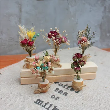 10-15cm Natūralių Džiovintų Gėlių Mini Puokštė Namų Puošybos Augalų Priedai Suvenyrų Dovanų Dėžutėje Pildymo Rėmeliai, Vazos Apdaila