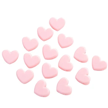 10 Vnt Spalvos Mini Meilė Širdies Rožinis Plastikiniai Biuro Reikmenys Amatų Memo 
