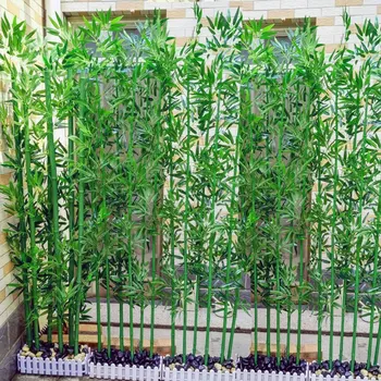 10vnt Dirbtinis Bambuko žali Lapai Netikrą Žalieji Augalai Imituojamas Bambuko Lapų Netikrą Filialų Namų Biuro Apdailos Reikmenys