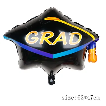 18inch Sėkmės absolventas Folija Balionai Baigimo Ceremonija Papuošalai Gydytojas skrybėlę helio Ballon diplomą globos šalies prekių