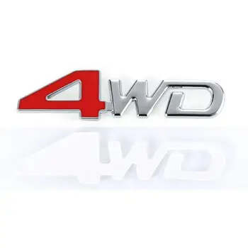 1pcs 3D 4WD Logotipą, Automobilių Lipdukas 