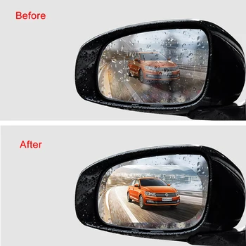 2021 2vnt Automobilio galinio vaizdo veidrodis atsparus vandeniui ir anti-rūko filmas 