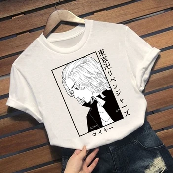 2021 Anime Tokyo Revengers T-shirt Manjiro Sanofi Atspausdintas Trumpas Rankovės Marškinėliai Topai Harajuku grafinis t marškinėliai negabaritinių marškinėliai