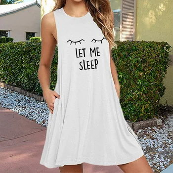 2021 Moterų Laišką Nightgowns Sleepshirts Sleepwear Atsitiktinis Prarasti Miego Marškinėliai Spausdinami Naktį Suknelė Ilgomis Rankovėmis Naktiniai Drabužiai Moteris
