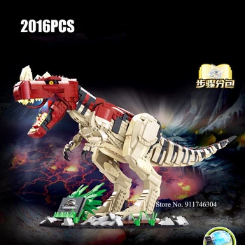 2021 Naujas Spinosaurus Tyrannosaurus Kūrimo Bloką, Žaislų, Dovanų Juros periodo Pasaulyje Dinozaurų mėgėjams Žaislų Kolekcija