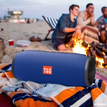 2021 Portable Bluetooth Speaker 20w Belaidžio Bosinė Kolonėlė Vandeniui Lauko Garsiakalbio Paramos AUX TF USB žemų dažnių Garsiakalbis+Box