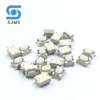 20pcs 3.2*4.2*2.5 mm Per Posted / SMD 12V 50MA Mygtukas Jungiklis Metalo Lytėjimo Micro Touch Tact Switch Interrupteur Tablette