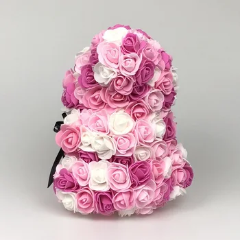 25cm Rose turi Unikalius Gimtadienio Dovanos, Valentino Dienos Dovanos, Vestuvių Dekoravimas Romantiška Rankų darbo Mišrus spalva Rose Meškiukas