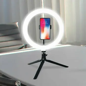 26cm Žiedas Šviesos Selfie Užpildyti Šviesos 10in Pritemdomi Telefono Kamera Fotografijos Apšvietimo Makiažo Vaizdo Gyventi Studija 