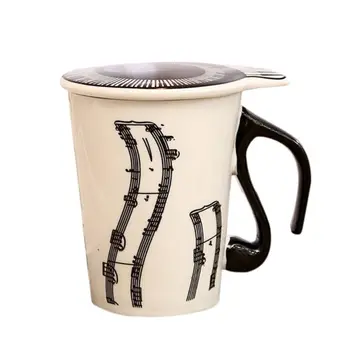 270ML Keramikos Puodelis Su Priemone Padengti nata Pieno Kavos Puodelis E15B