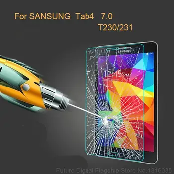 2vnt 0,3 mm 9H Grūdintas Stiklas Screen Protector For Samsung Galaxy Tab 4 7.0 T230 T231 T235 T237P VE T239C Tablet Apsauginės Plėvelės