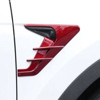 2VNT Ryklio Žiaunų už Tesla Model 3 Y Automobilių Kameros Pusės Sparno Skydelio Dangtelį Spoileris Dulkių Apdailos Keitimo Reikmenys 2021