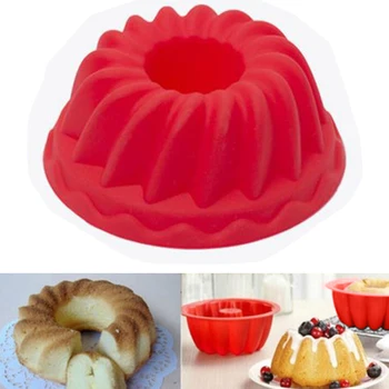 2vnt Spiralės Žiedas Virimo Silikono Slapukus Pelėsių Bakeware Virtuvės Duonos Tortą Papuošti Įrankis Torto Formos Pyragaičiai Visos Virtuvės Aksesuaras