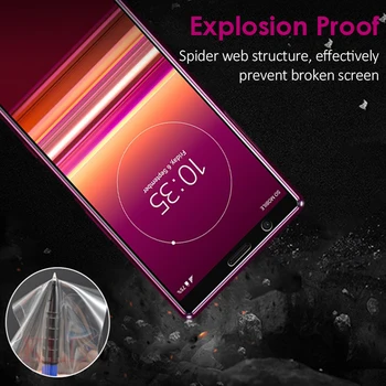 3-1Pcs 10000D Pilnas draudimas Hidrogelio plėvelė Sony Xperia 1 5 10 III Screen Protector Sony Xperia Pro 5 1 10 II XZ4 Apsauginės plėvelės