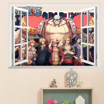 3D Animaciją Langas Neveikia Anime plakatas sienos, poveikio sienų lipdukai vaikų kambario, Miegamojo Sienų lipdukai, Plakatai vaikams Dovanos Freskos