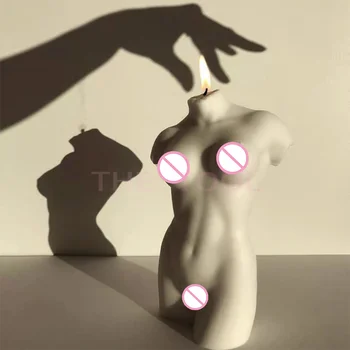 3D Žmogaus Kūno Menas Žvakė 