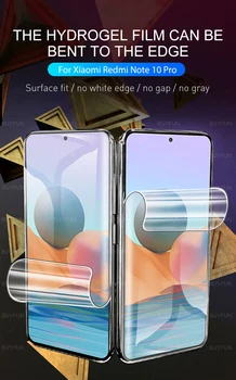 3in1 matinis priekiniai saugos hidrogelio filmas Xiaomi Redmi 10 Pastaba Pro redmi 10 pastaba 4g 9 7 s 8 t pro max Objektyvo apsauginis stiklas