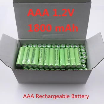 4/8/12/20pcs 4-20 vnt AAA 1800 mAh 1.2 V Kokybės įkraunamos baterijos Ni-MH 1.2 V 3A baterija