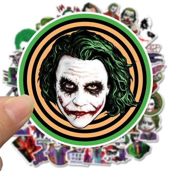 50PCS Joker Anime Lipdukai Kietas Klounas Stiliaus Lagaminas, Nešiojamas Bagažo Riedlentė Motociklų Lipdukai Lipdukas