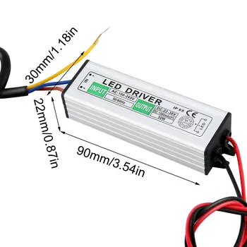 50W LED SMD Chip Lemputes Su Didelės Galios Vandeniui 50W LED Driver Tiekimas elektros Energijos Tiekimo Jungiklis, LED Juostelės Žibintai