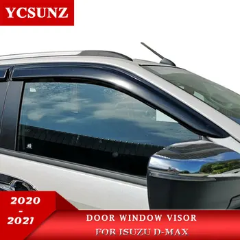 ABS pusės durų lango skydelis vėjo deflektoriai Už Isuzu dmax d-max 2020 2021 lietaus apsaugas, priedai, Oro Guard