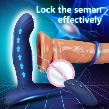 Analinis Butt Plug Prostatos Massager Belaidžio Nuotolinio valdymo Silikoninis Gėjų Produktų Vibratorius Atidėti Ejakuliacija Žiedas Sekso Žaislai Moterims, Vyrams