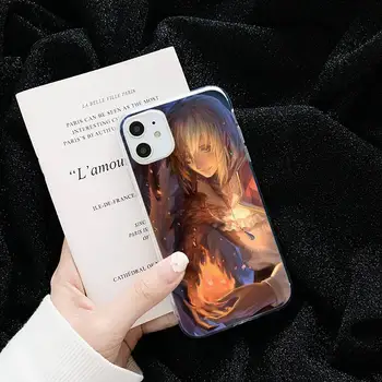 Anime Howls Moving Castle kiss Telefono dėklas Permatomas iPhone 6 7 8 11 12-os mini pro X XS XR MAX Plius padengti funda shell