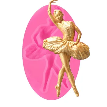Baleto Mergina Silikono Tortas Dekoravimo Formų Kūrybos Želė Minkštas Pelėsis 