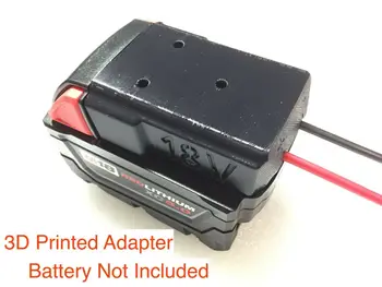 Baterijos Adapteris Milwaukee Slaptas Raudona Ličio Baterijos Į Valdžią Su 18 Įtampos Per Du 12 Gauge Adapteris