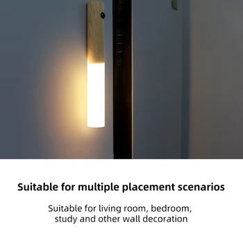 Belaidžio Lempos Jutiklis LED Durų Užraktas Šviesos Virtuvės Spinta Spinta Laiptai, Sienos Lempos Nešiojamų Šviesos Auto Judesio Detektorius Lempos
