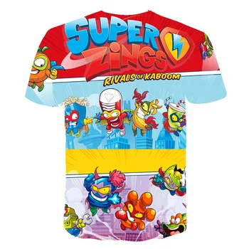 Berniuko Drabužių xxx Mergaitės Vaiko Grafinis t marškinėliai Super Zings 3D Spausdinimo Drabužius Kūdikiui Juokingi Marškinėliai Vaikams Superzings Anime Drabužiai