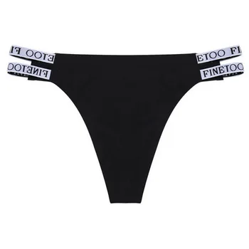 Besiūliai moteriški Thong Seksualus Bikini Underwear G-string Laišką apatinis Trikotažas Femme mažaaukščių Kelnaitės Ledo Šilko Moterų Kelnės 2021