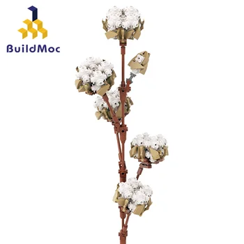 BuildMoc Kūrėjas Ekspertų Puokštė Draugų Mergaitė Gėlių Sindziango Medvilnės Apdaila, Statyba Blokai, Plytos Žaislas Vaikams