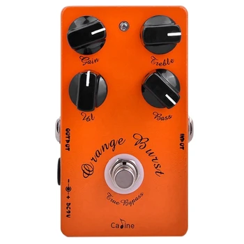 Caline CP-18 Sprogo Overdrive Gitaros Efektu Pedalas Orange Stiprintuvas Gitaros Pedalas Priedai