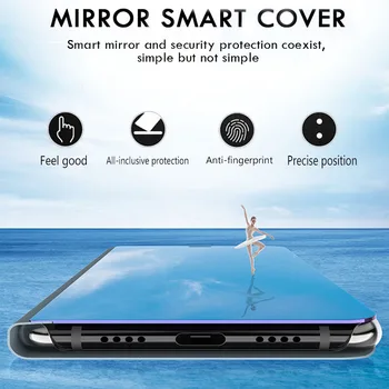 Case For Samsung Galaxy a02s a02 s smart veidrodis, flip Telefono Dangtelį Galaxya02s Samsunga02s SM-A025F/DS odos Apsaugos korpusai