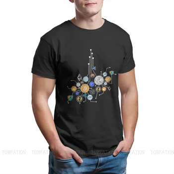 Cryptocurrency Tinklo Šifravimo Marškinėlius Vyrams Bitcoin Kalnakasių Meme Camisetas Stiliaus Marškinėliai Patogiai Spausdinti Laisvas