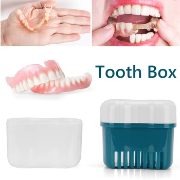 Dantų Sveikata dantų Protezus Laikiklis Mouthguards talpinimo Dantų Valymo Atveju Konteineris Kelionės dantų Protezų Boxs