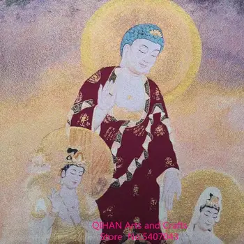 Gobelenas portretas budistų Daoizmas paveikslas, portretas archaize tapyba kambarį apdailos dažymo Buda portretas