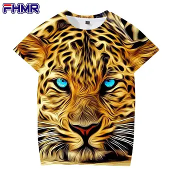 Gyvūnų Tigras 3d Spausdinimo Mados vyriški Ir moteriški marškinėliai Atsitiktinis O-kaklo Laisvi, vyriški Drabužiai, Kvėpuojantis Hip-hop ' o Marškinėlius Vyrams
