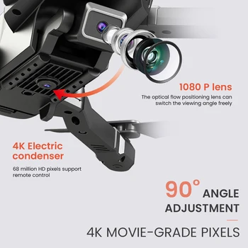 H3 Mini Drone Su 4k vaizdo Kamera, Sulankstomas Quadcopte WIFI Platus Aukštos Turėti Profesinės RC Sraigtasparnis Vienas Pagrindinių Grįžti RC Drone Žaislai