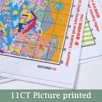 Indijos Atspausdinta ant Drobės DMC Skaičiuojamas Kinijos Kryželiu Rinkiniai spausdinti kryželiu Siuvinėjimo rinkinys Rankdarbiams