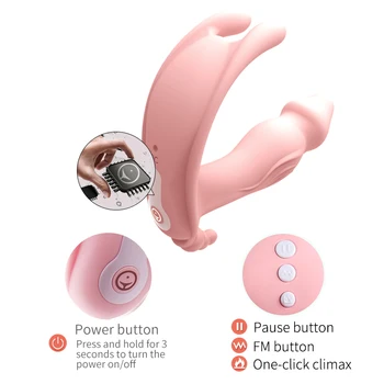 JEUSN Nešiojami Drugelis Dildo Vibratorius Moterims G Spot Klitorio Stimuliatorius Belaidžio Nuotolinio Valdymo Suaugusiųjų Sekso Žaislai Kelnaitės