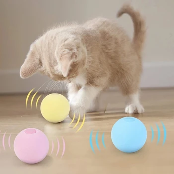Kačių Žaislai Naujas Svorio Kamuolys Smart Touch Skambėjo Žaislai Interaktyvus Naminių Žaislų Cypimas Žaislai Katėms Kamuolys