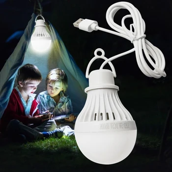 LED Žibintų Nešiojamų Kempingas Lempa Mini Bulb 5V LED USB Power Book Šviesos diodų (LED Skaitymo Studentų Studijų Stalo Lempa Super Birght